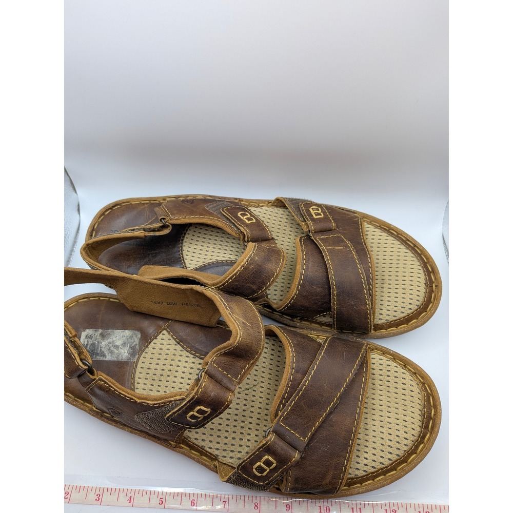 Born Mens Brown‎ Leather Adjustable Strap Sport Jesus Sandals Size 14 47 - Picture 14 of 15